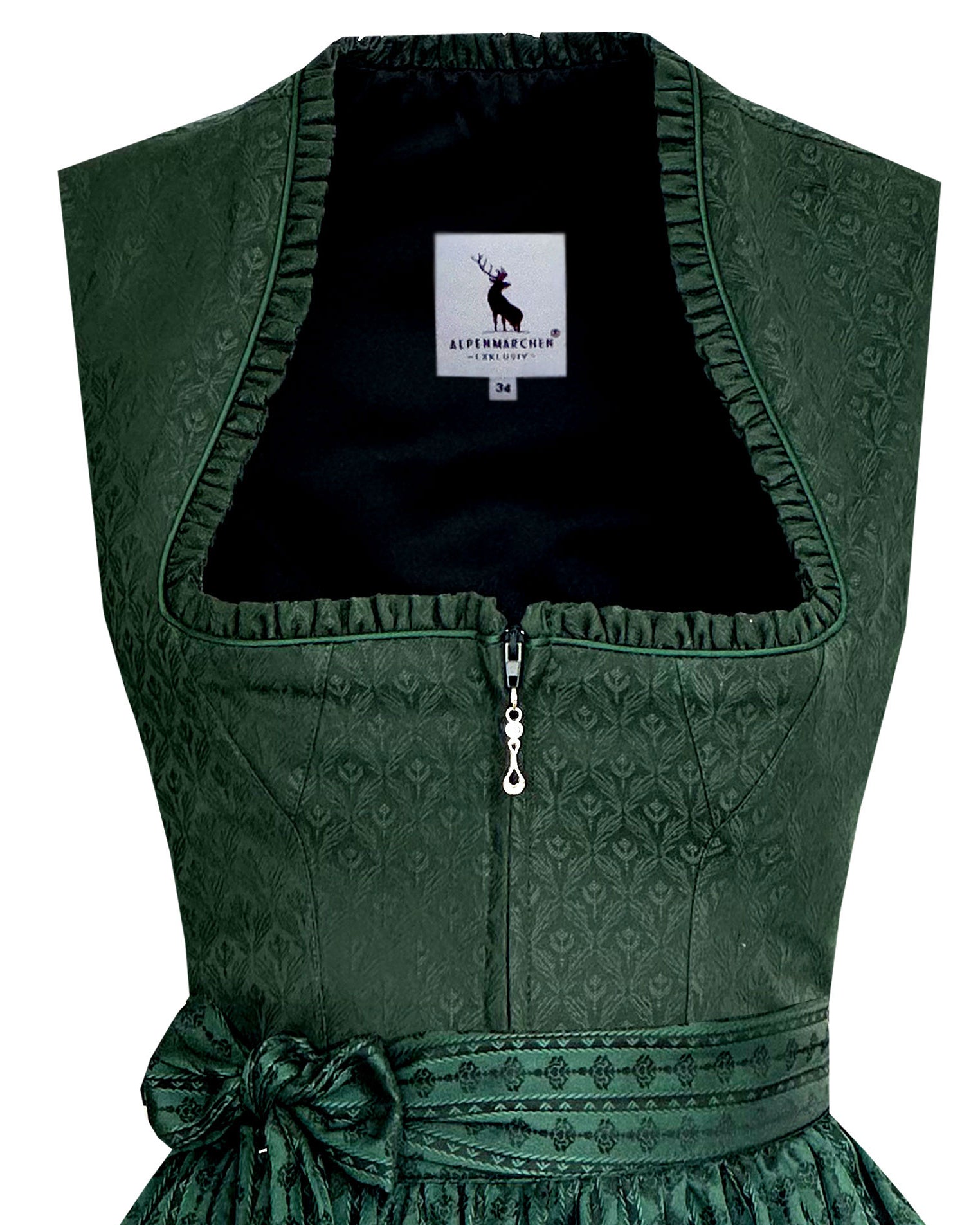 Midi Dirndl Miranda in grün - ALM1062