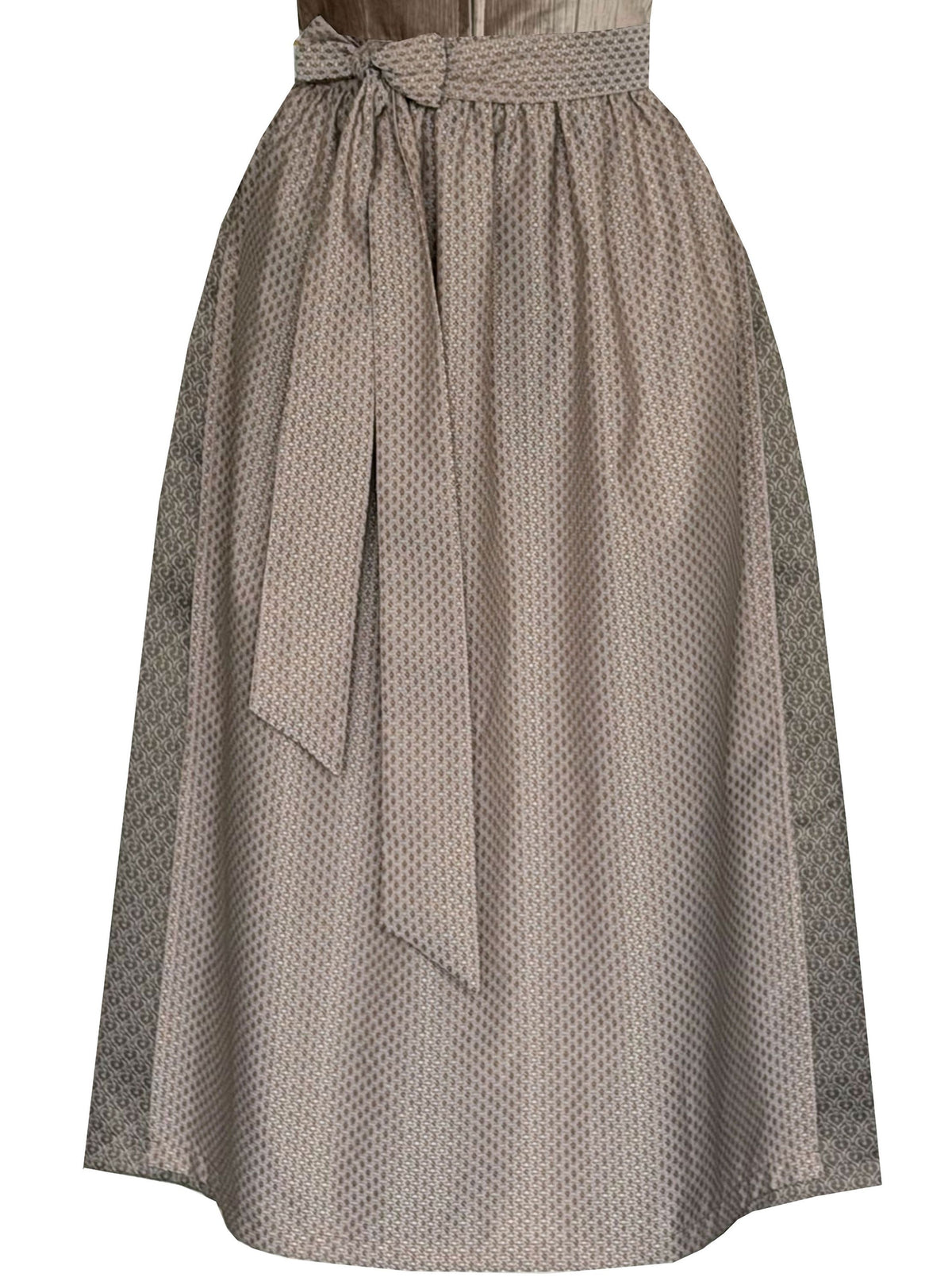 Langes Dirndl Morgane in braun - ALM1077