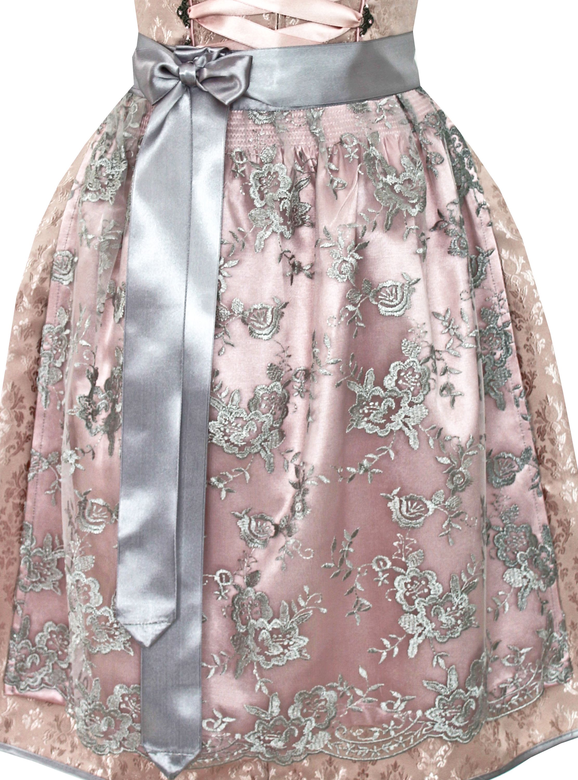 Dirndl Svea in rosa und grau - ALM902
