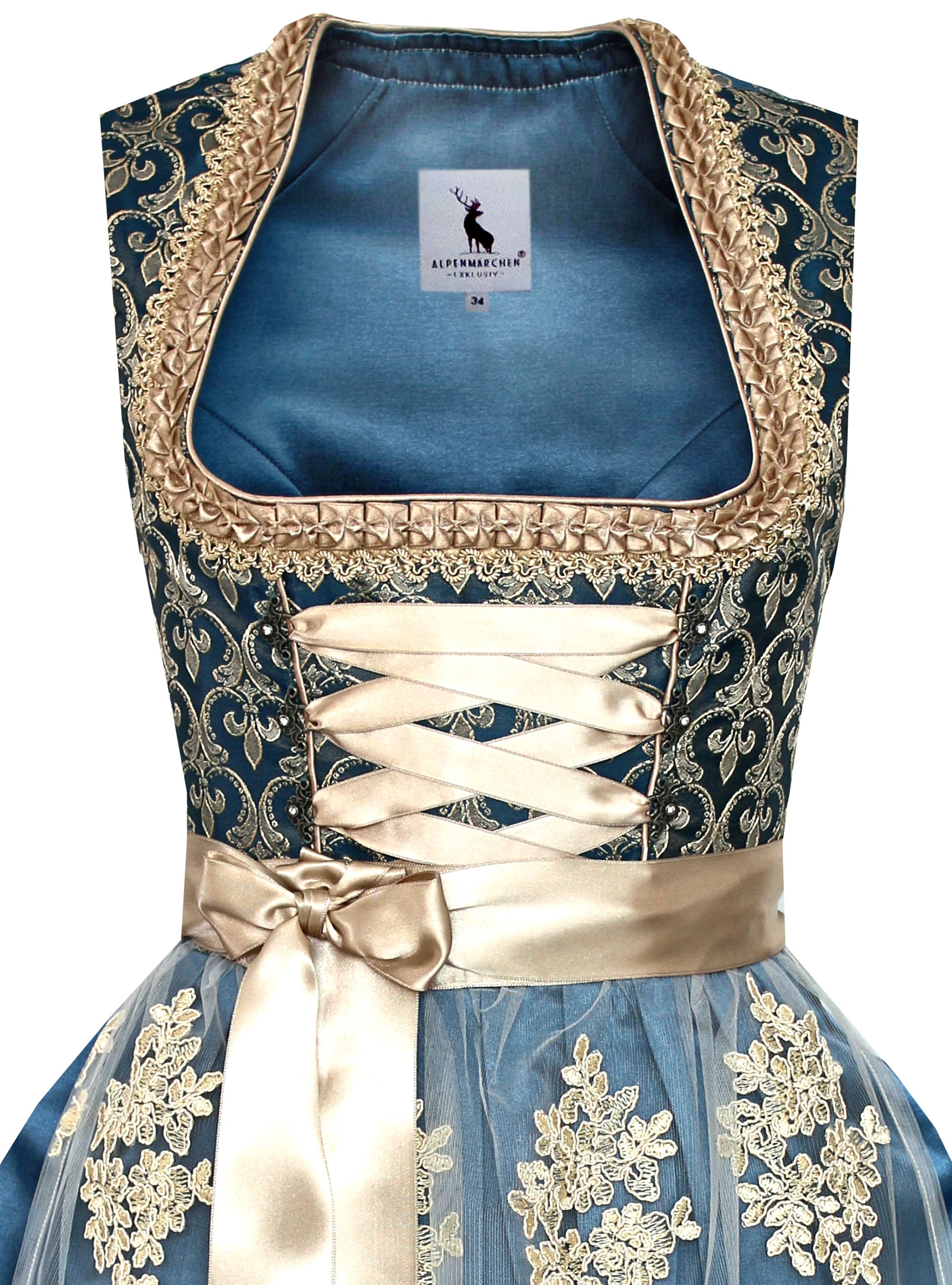 Dirndl Johanna in blau - ALM910