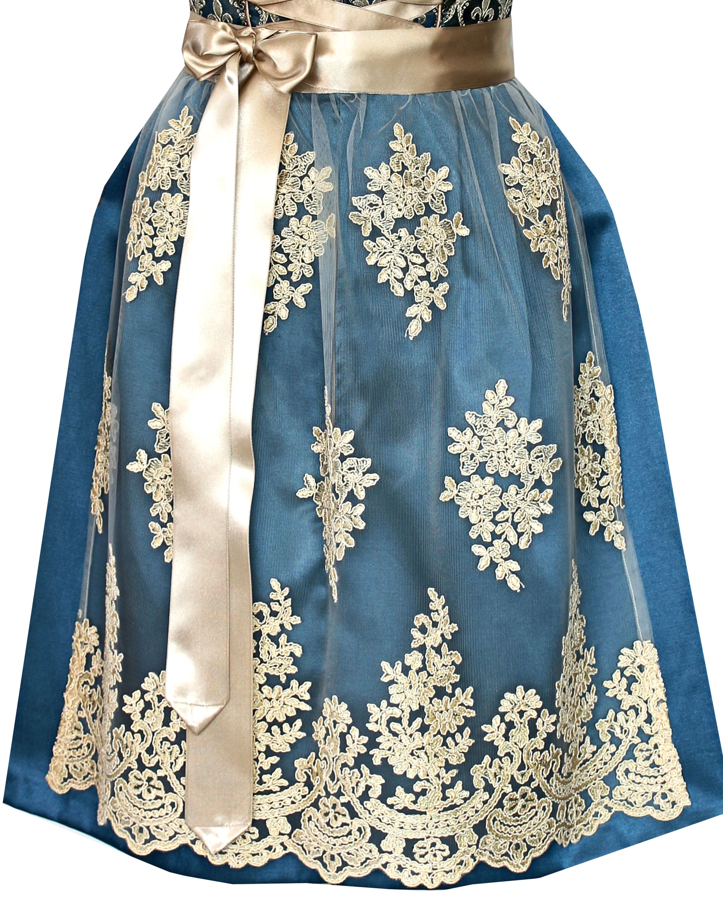 Dirndl Livia in Creme und Blau - ALM916
