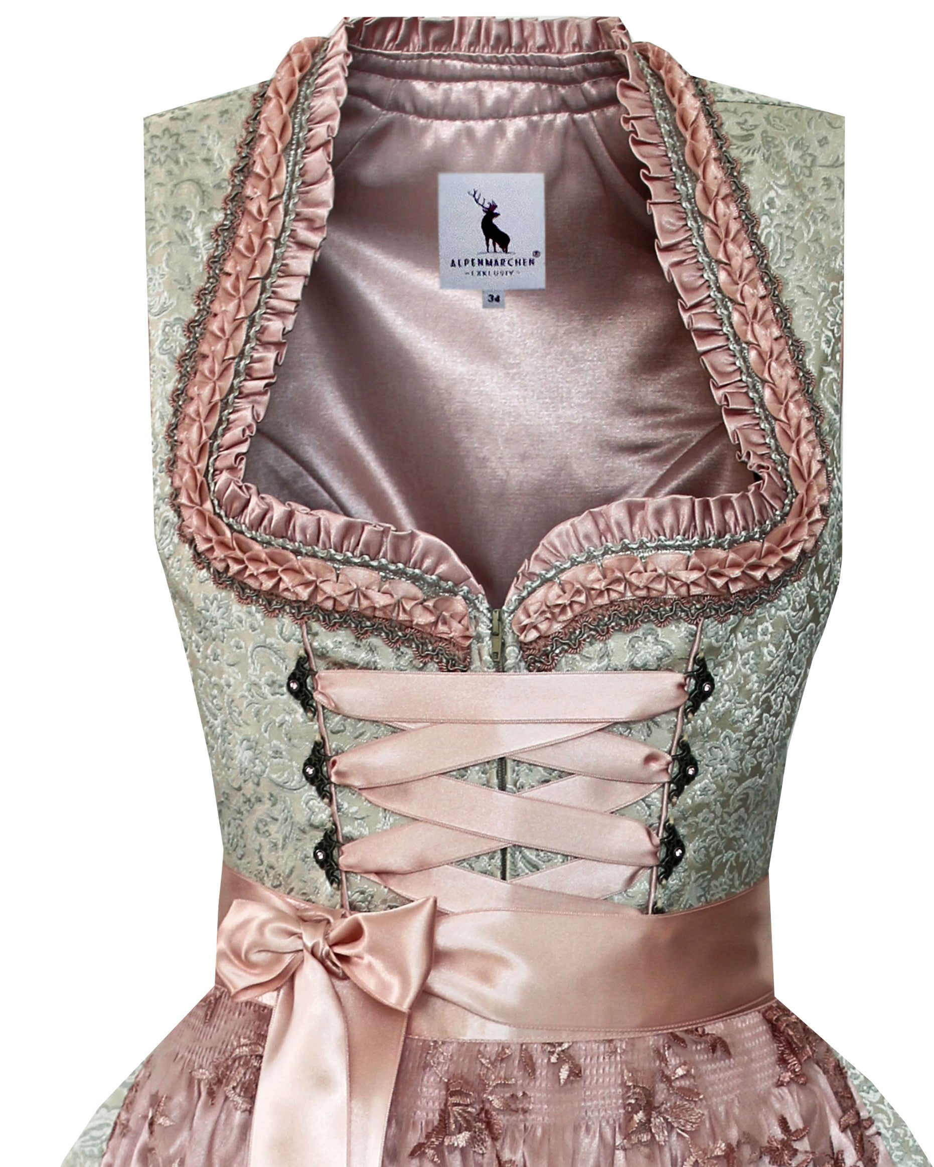 Dirndl Melina in Creme und Rosa - ALM938