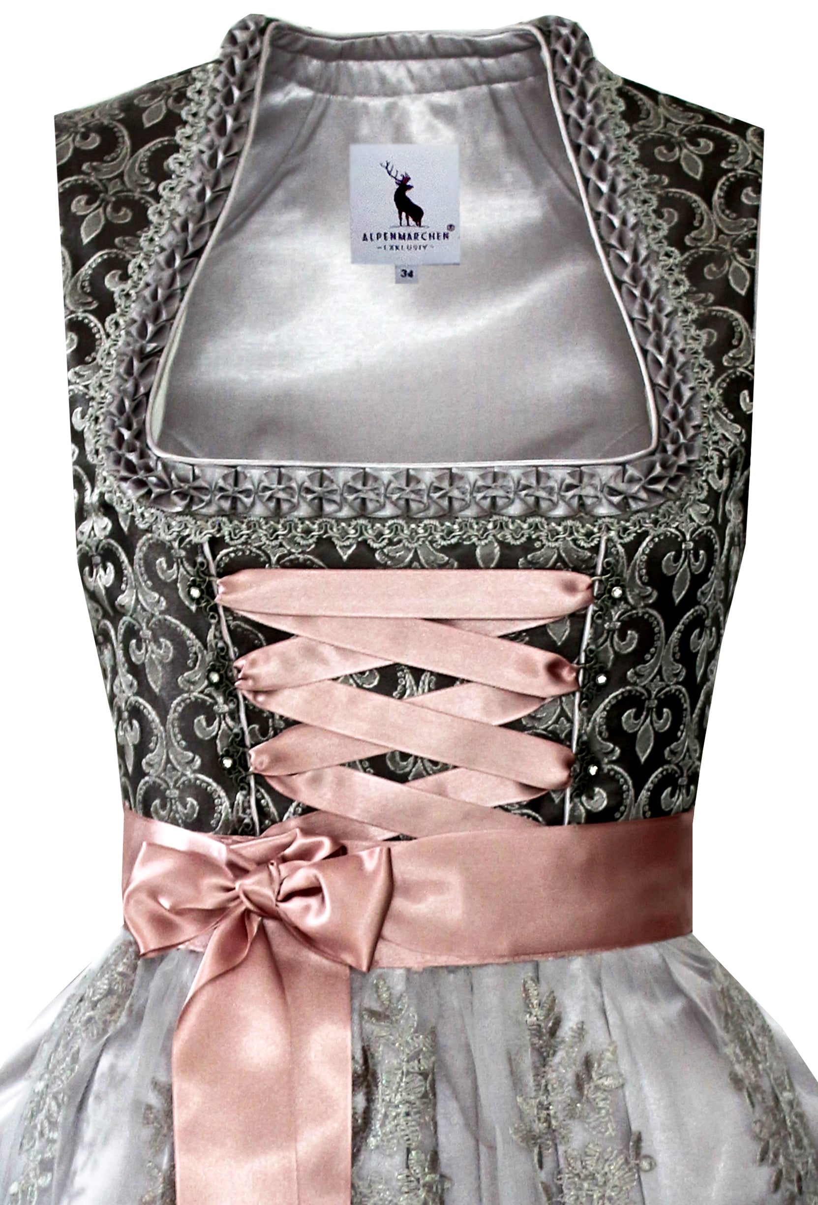 Dirndl Mara in Grau - ALM961