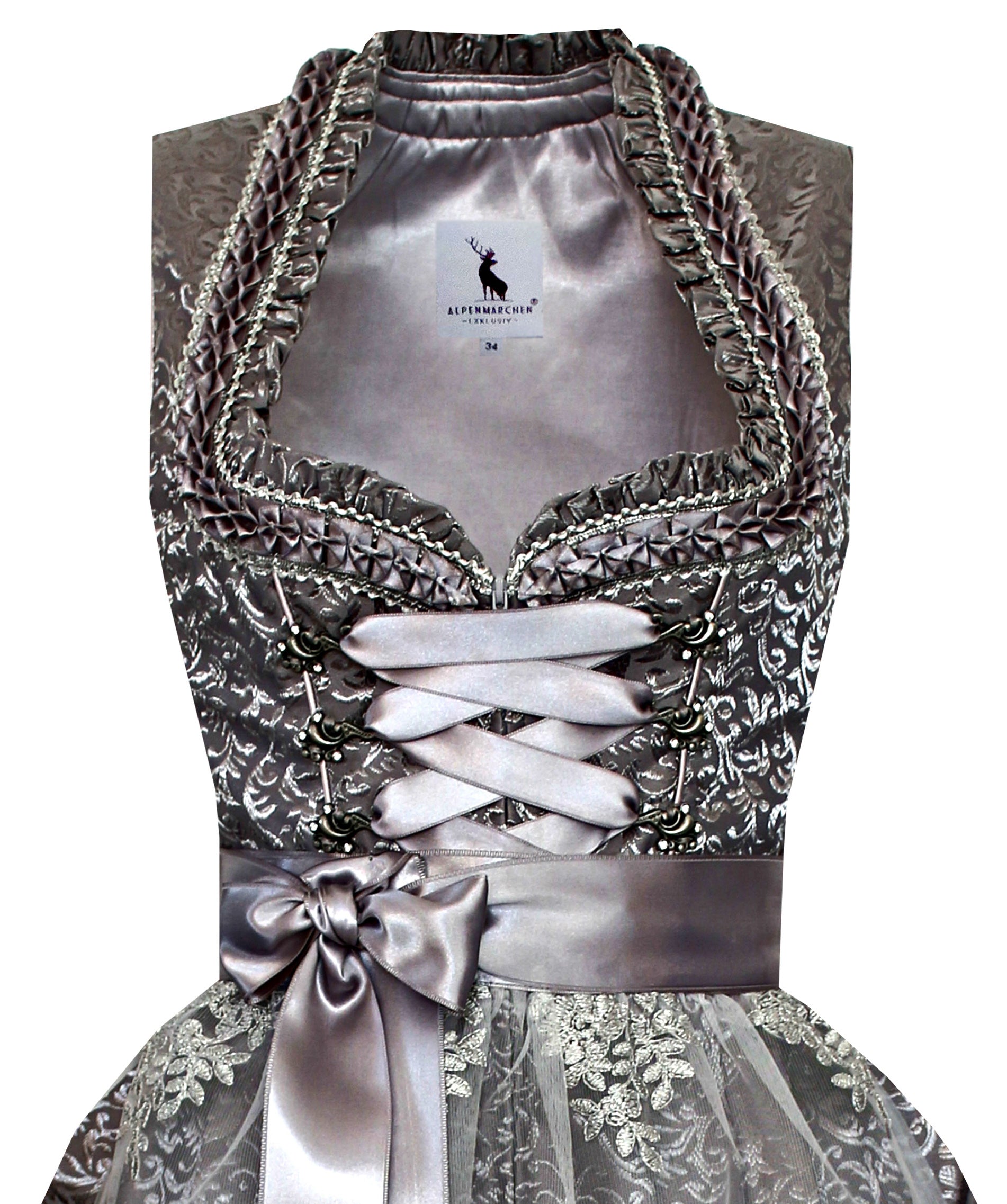 Dirndl Diva in Grau - ALM981