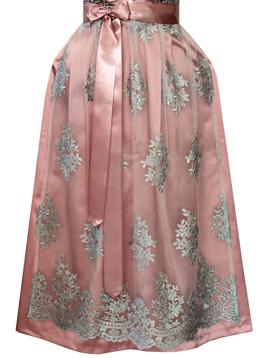 Langes Dirndl Freya in rosa - ALM983