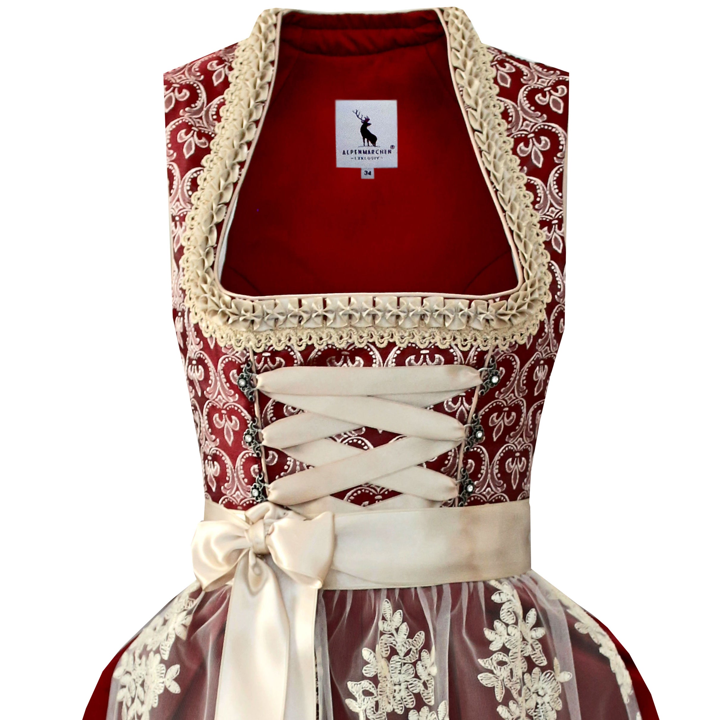 Dirndl Marion in rot - ALM988