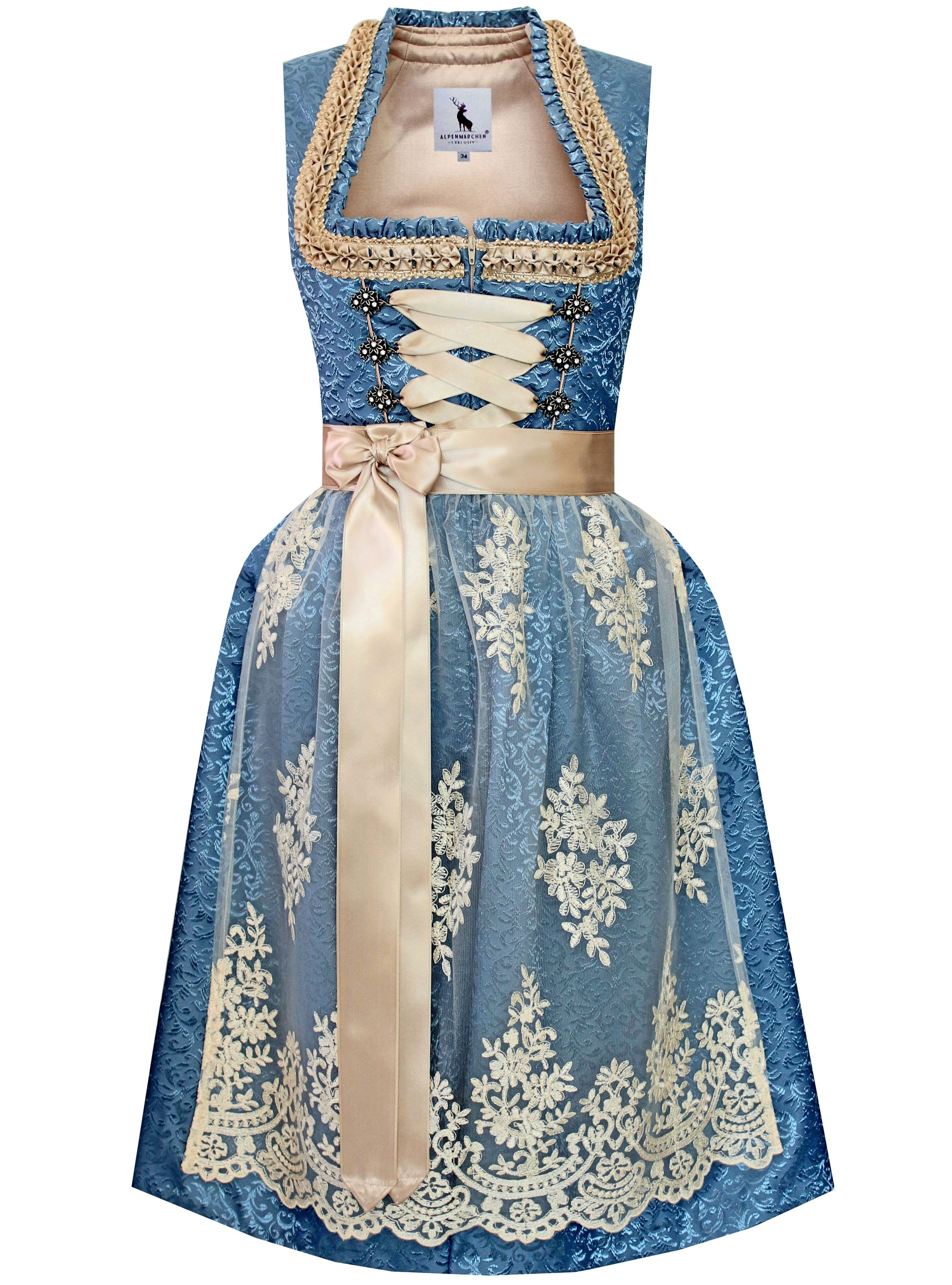 Dirndl Greta in blau - ALM992