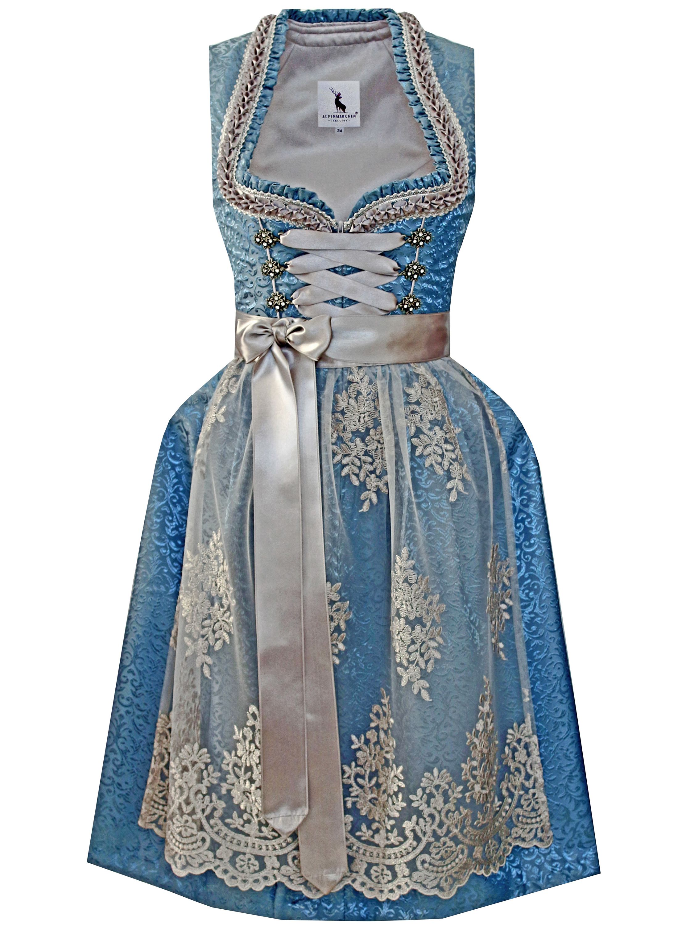 Dirndl Viktoria in blau - ALM994