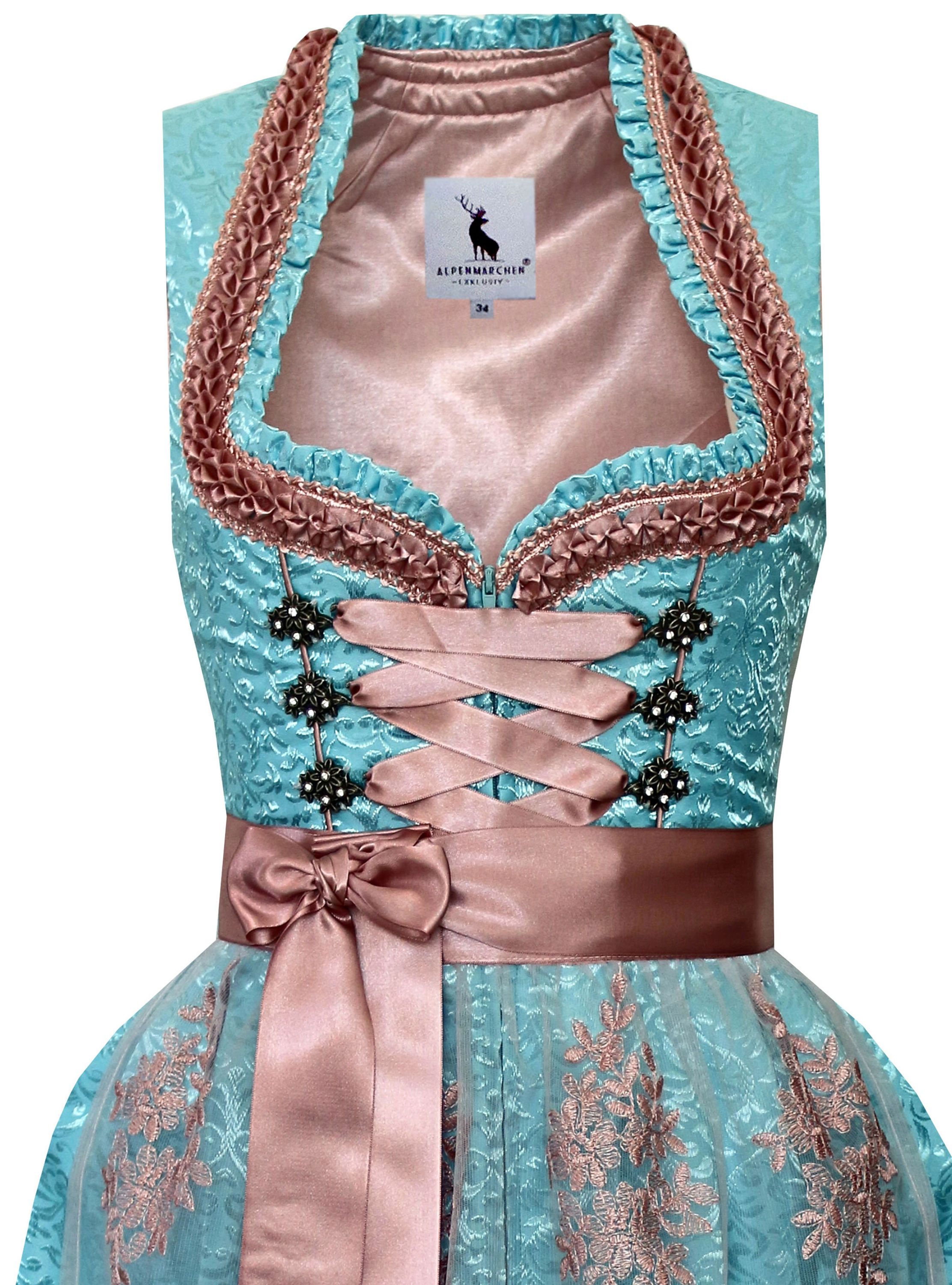 Dirndl Mika in türkis - ALM995