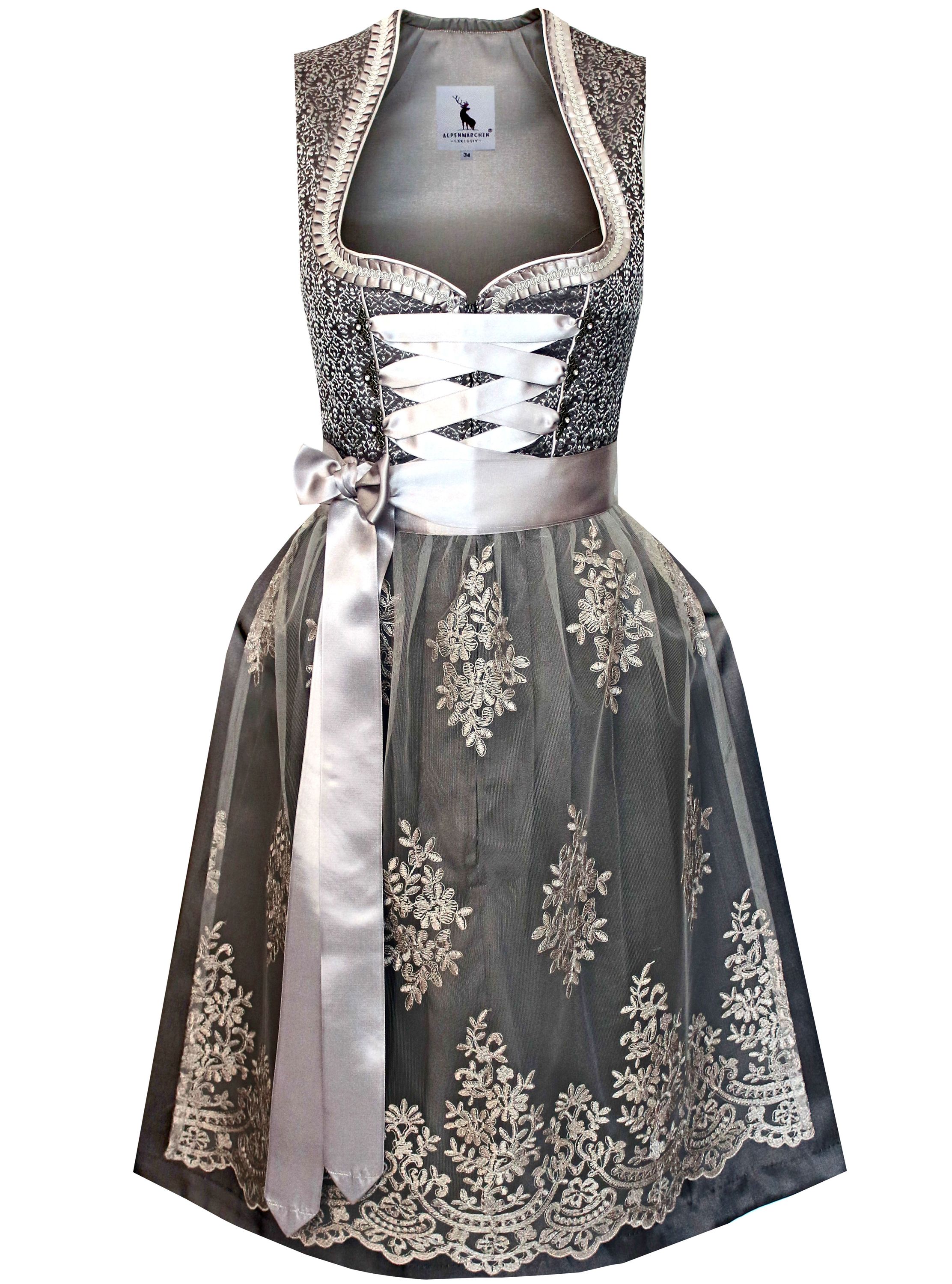 Dirndl Melinda in grau - ALM997
