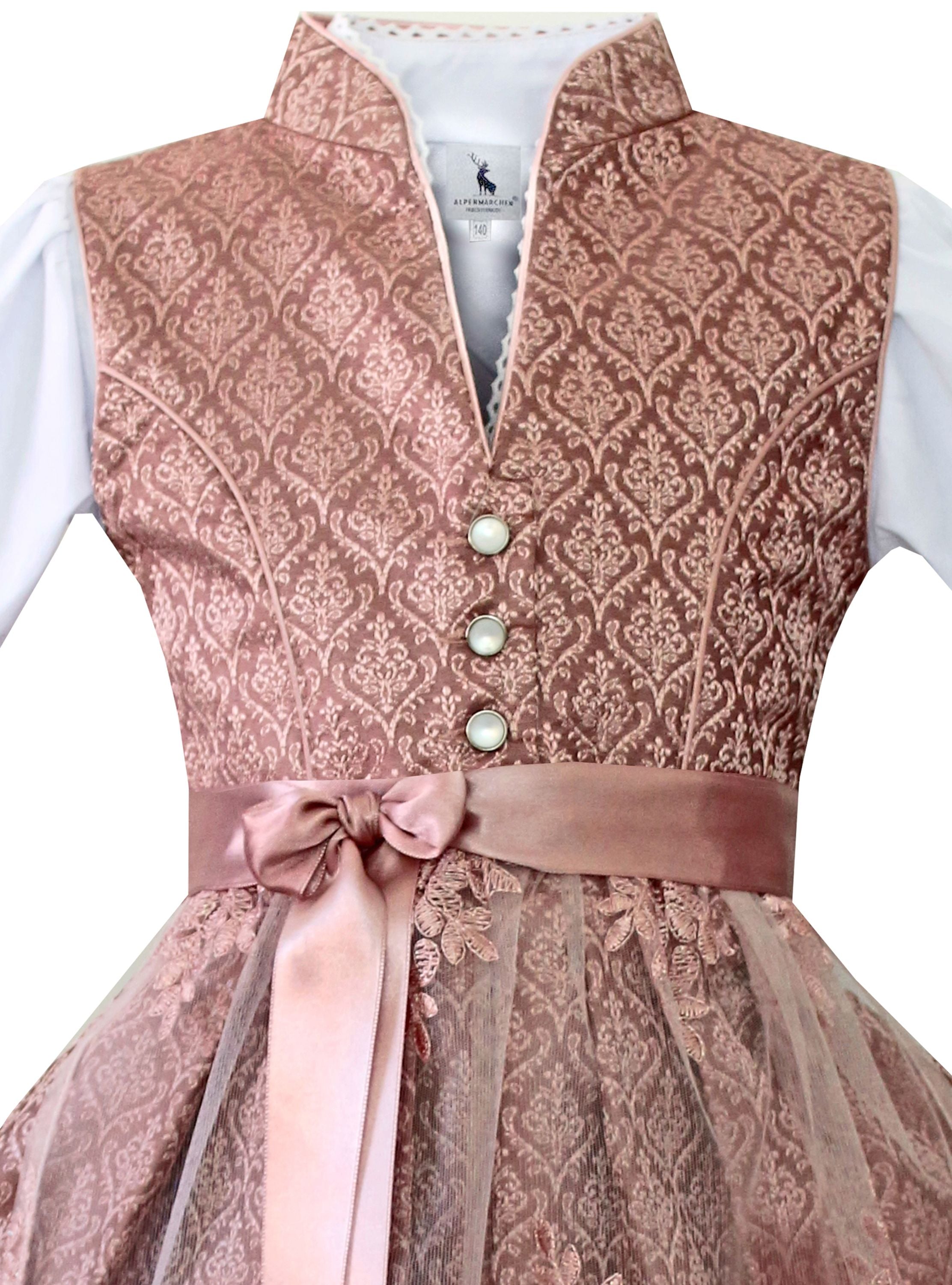 Kinderdirndl Emmi in rosa - ALM-K967