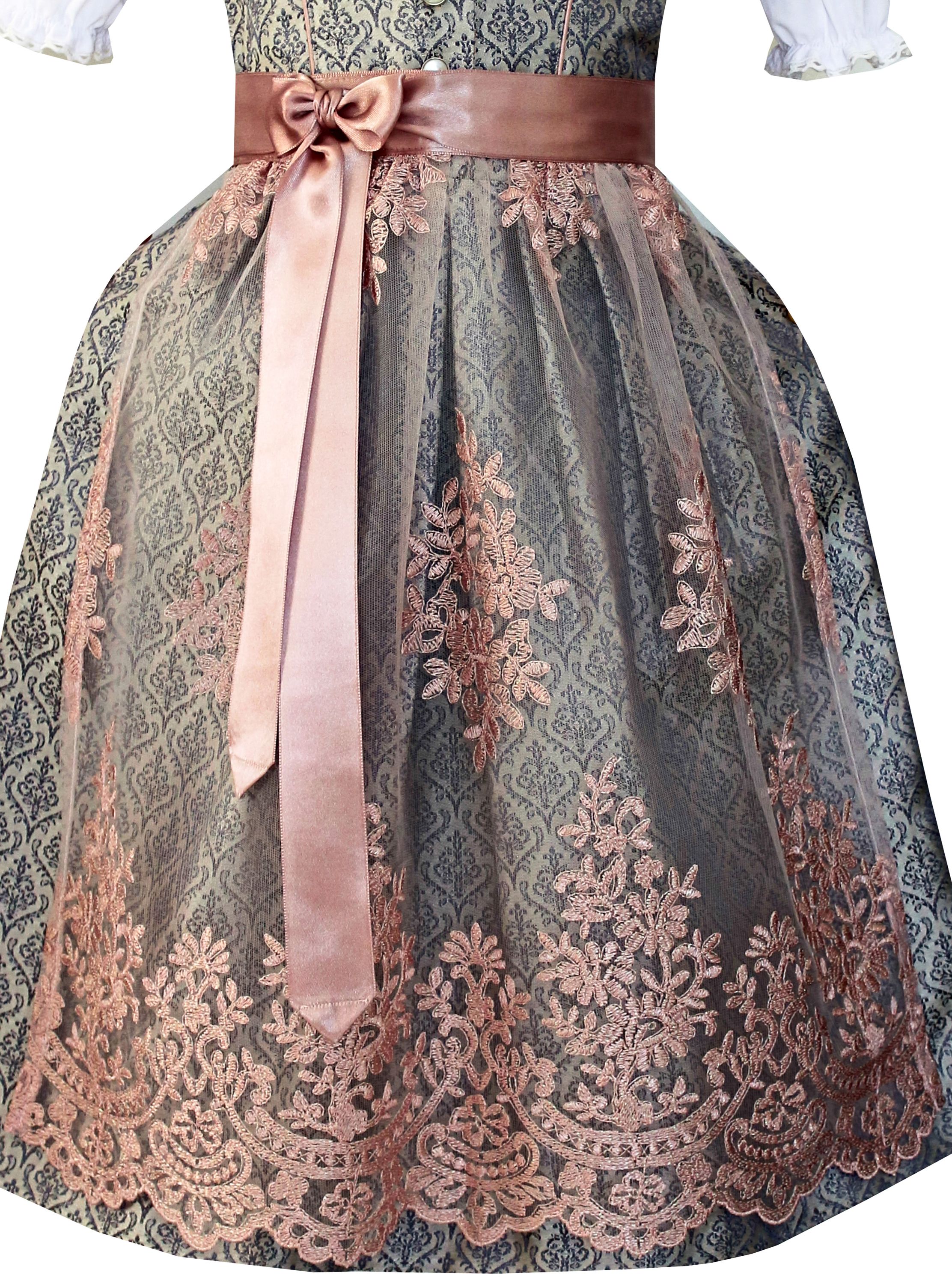 Kinderdirndl Tilda in Grau - ALM-K970