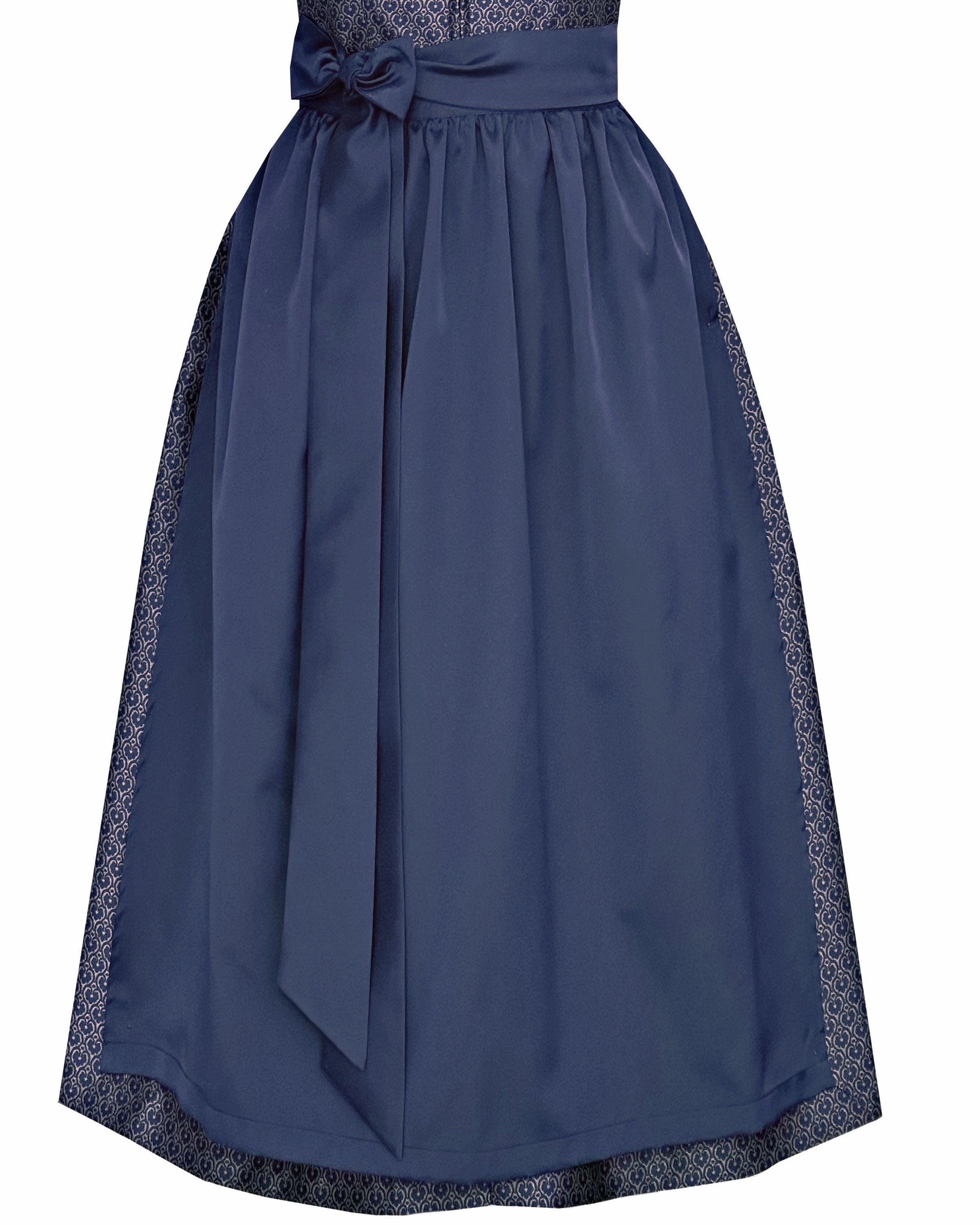 Langes Dirndl Avelina in blau - ALM1060