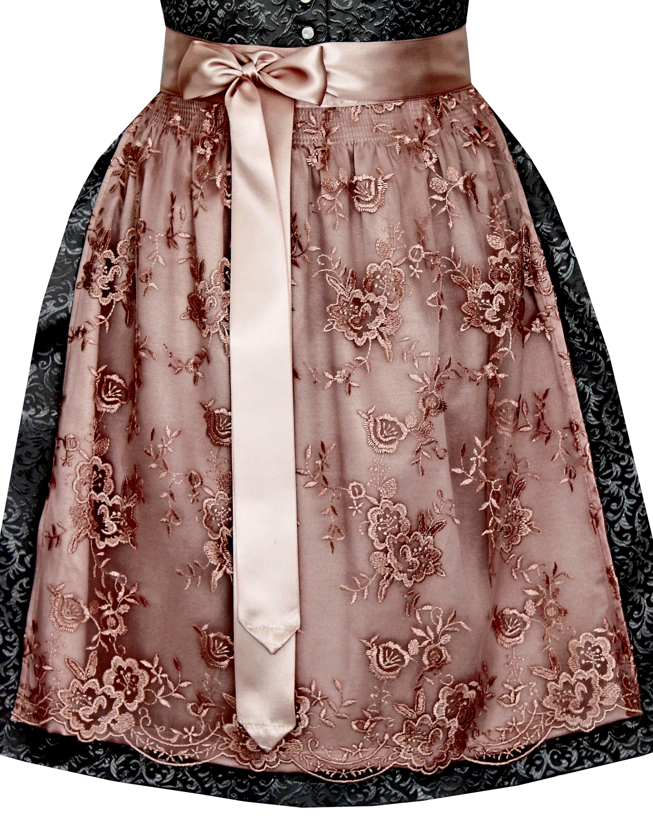 Dirndl Nora in schwarz und rosa - ALM685