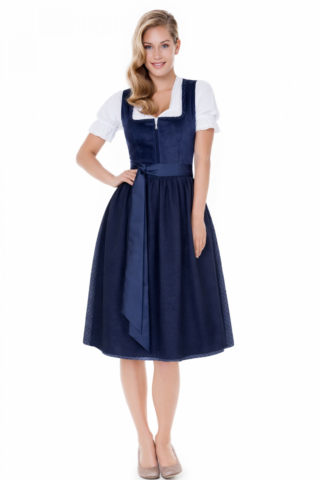 Dirndl Elisé in blau - ALM1036