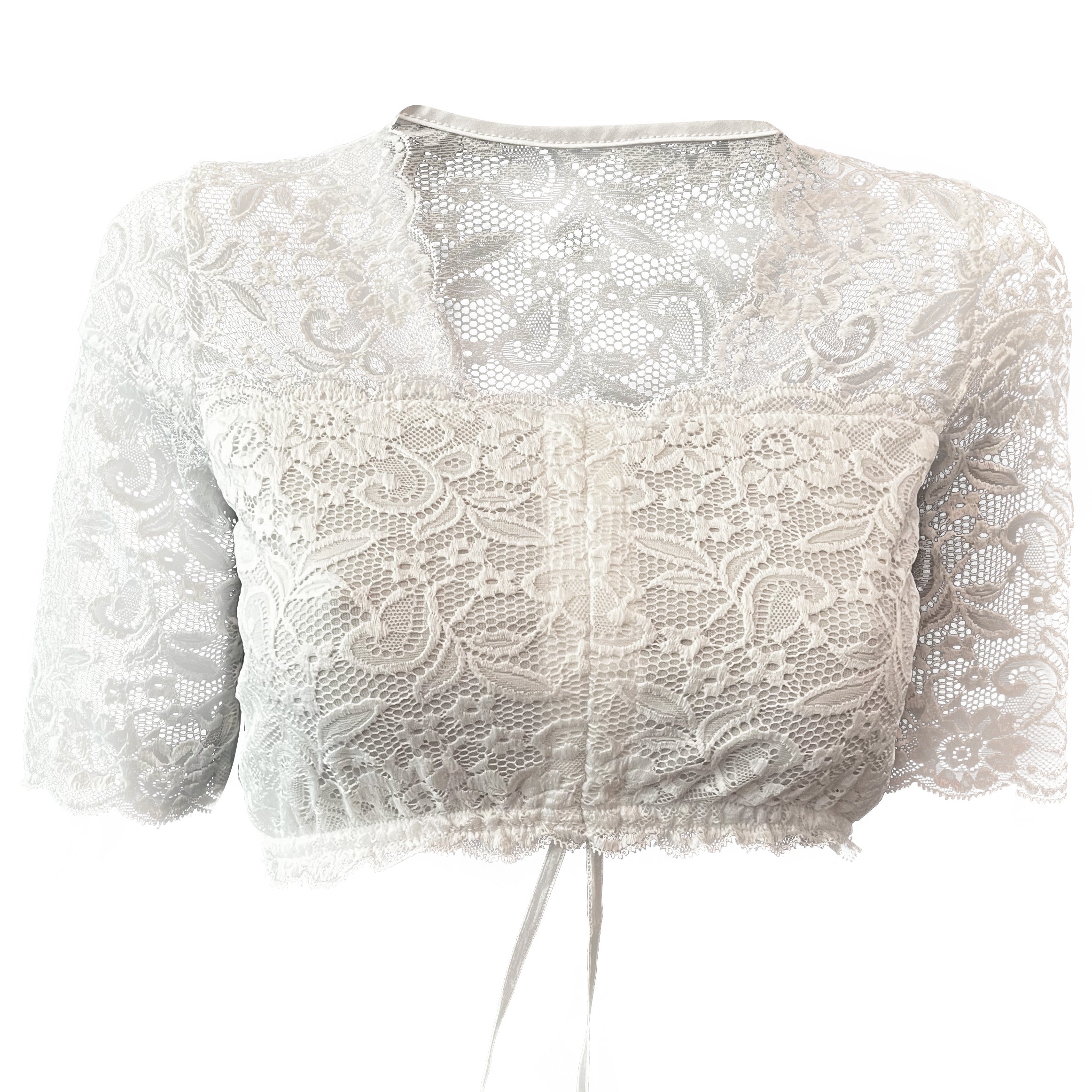 Elegante Dirndlbluse aus Spitze - ALM-DB001