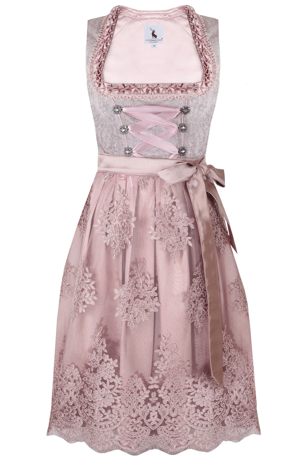 Midi Dirndl Rosenblatt - ALM520