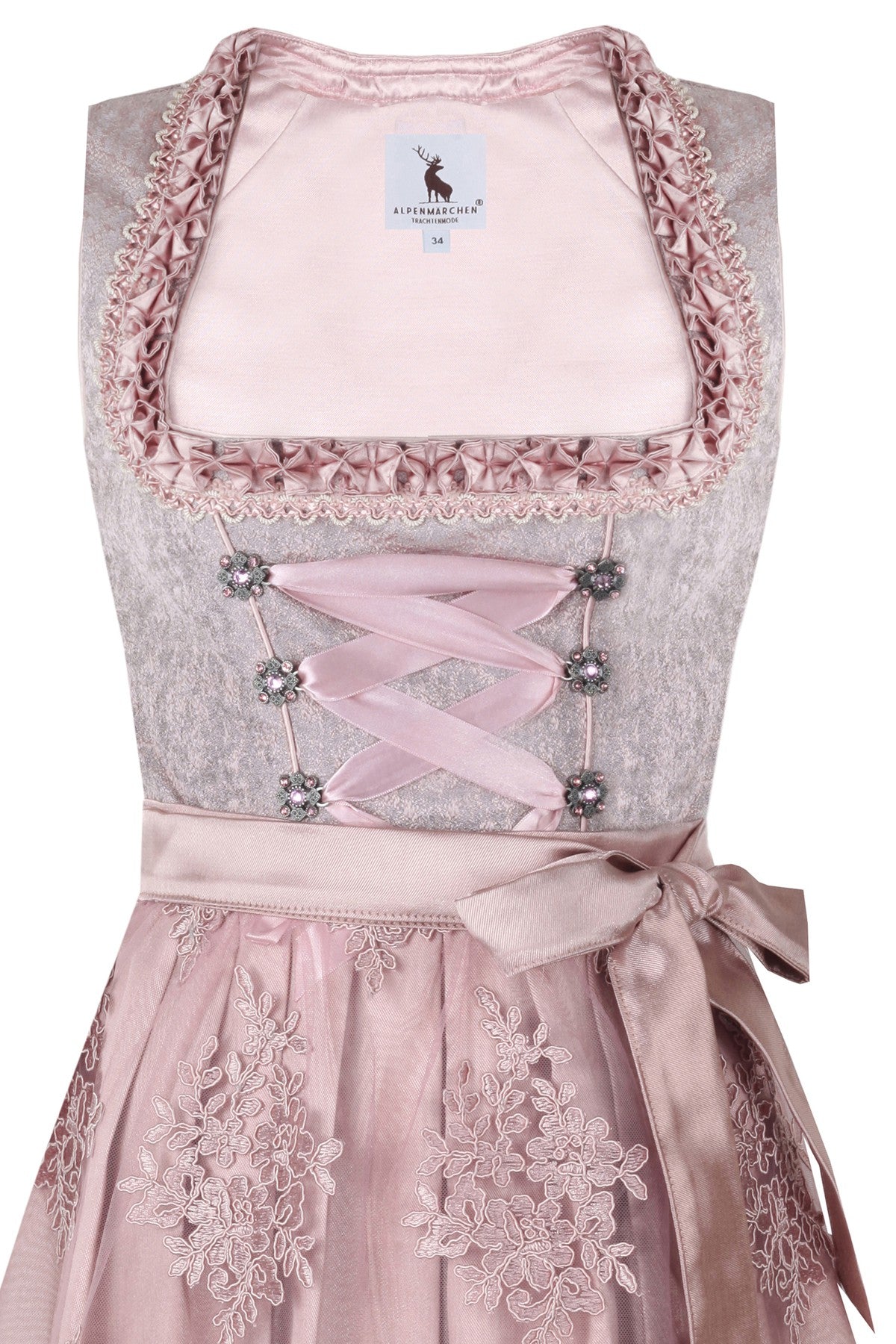 Midi Dirndl Rosenblatt - ALM520