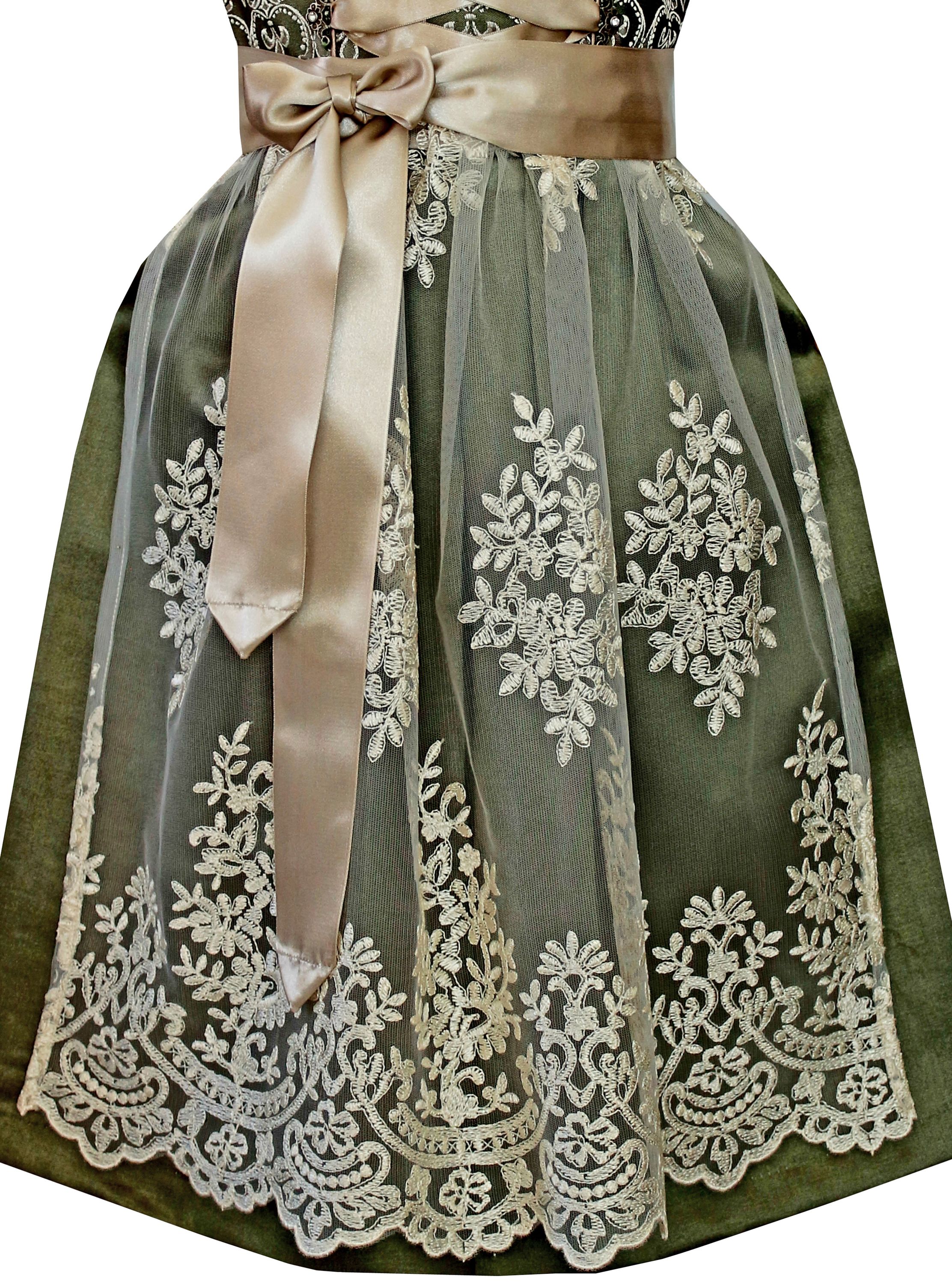 Kinderdirndl Olivia in Grün - ALM-K909