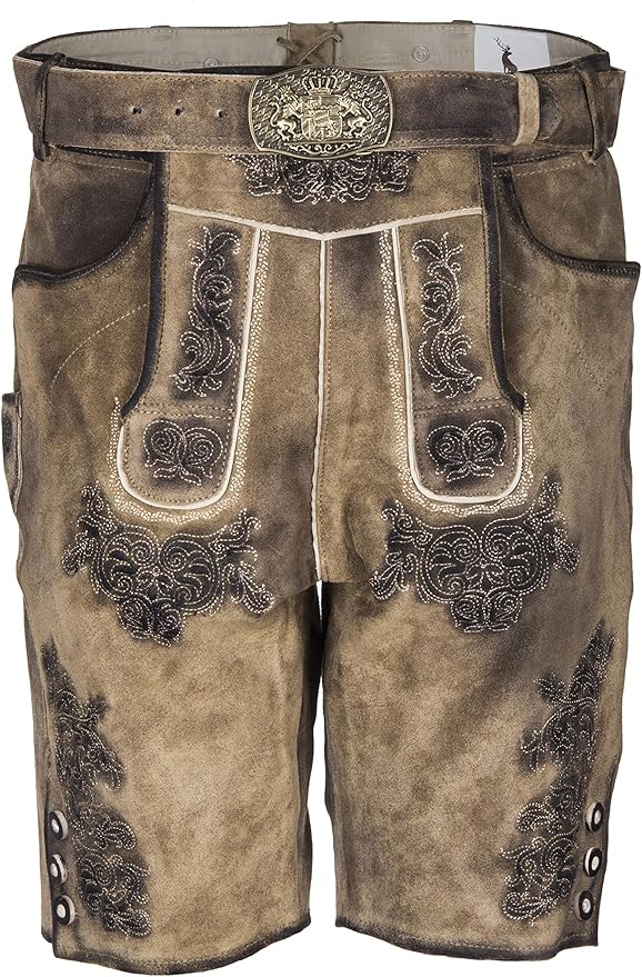 Herren Lederhose Johann kurz - ALM-LH001