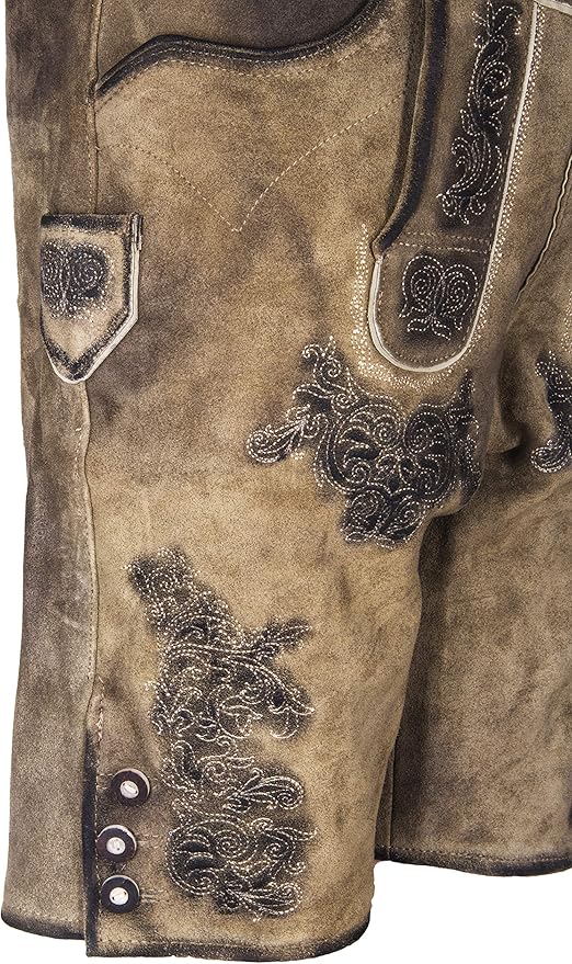 Herren Lederhose Johann kurz - ALM-LH001
