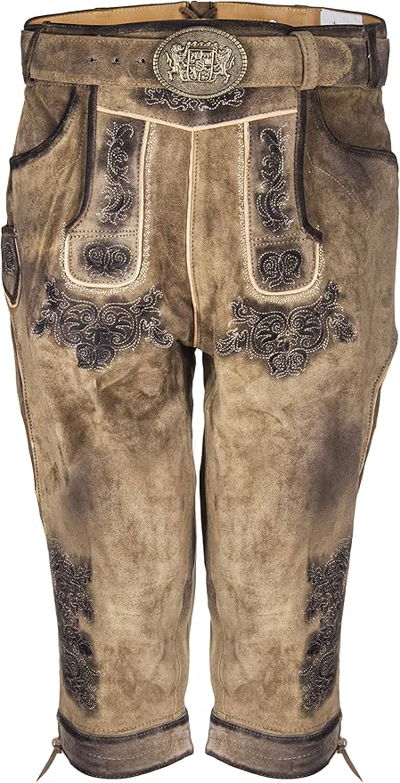 Herren Lederhose Franz kniebund- ALM-LH002