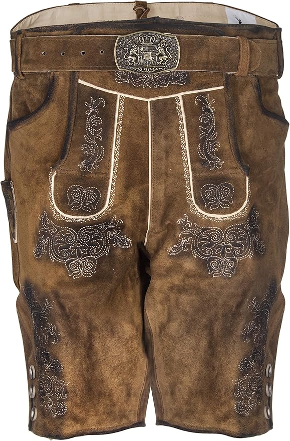 Herren Lederhose Hannes kurz - ALM-LH004