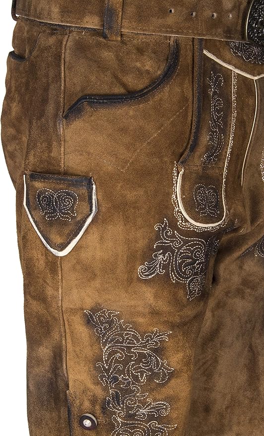 Herren Lederhose Hannes kurz - ALM-LH004